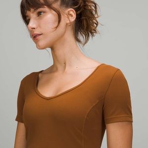 lululemon athletica Brown Short Sleeve Top